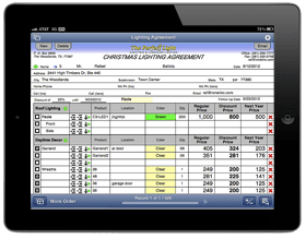 The Perfect Light Christmas Lighting Agreement on iPad
